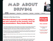 Tablet Screenshot of madaboutdriving.co.uk